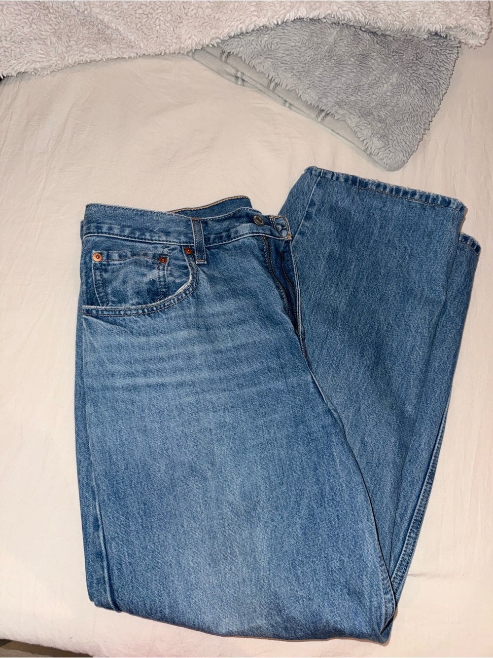Women’s Levi's Classic Straight-Leg Blue Denim Jeans